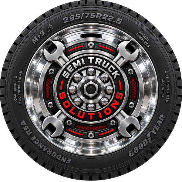 Semi Truck Solutions branded wheel
